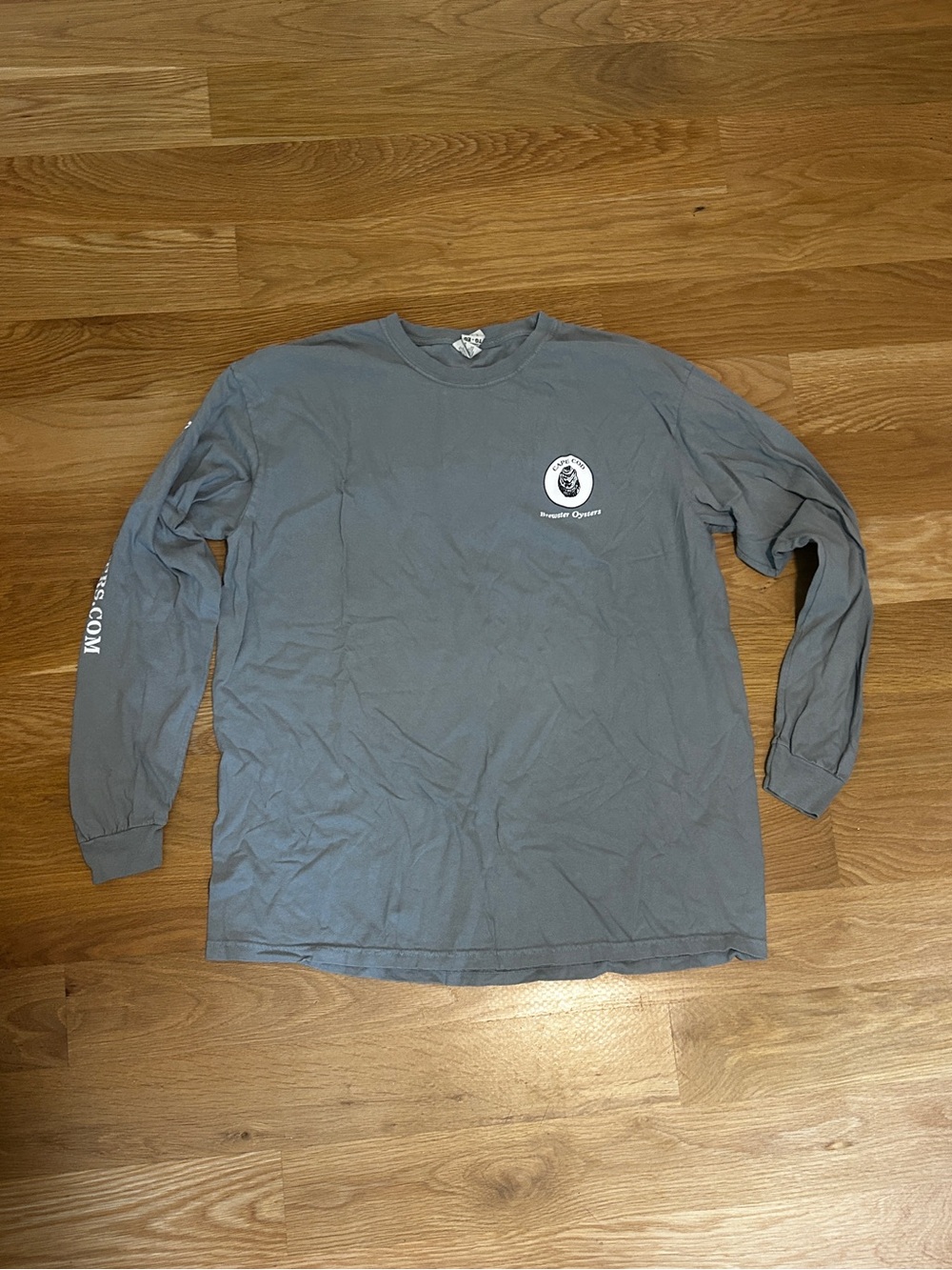 Comfort Colors Gray Long-Sleeve Graphic Crewneck